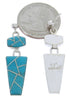 Southwest Jewelry Sterling Silver Turquoise Post Earrings AW69765